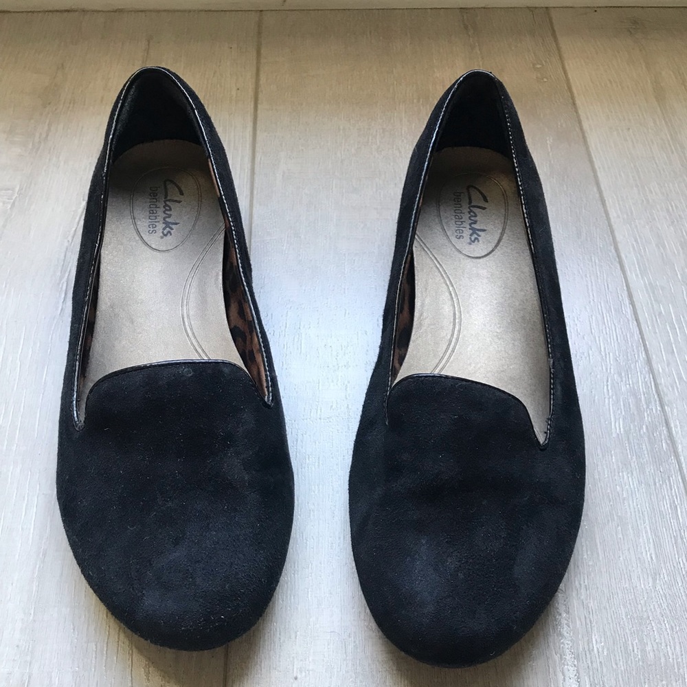 Clarks Bendables flats leather black